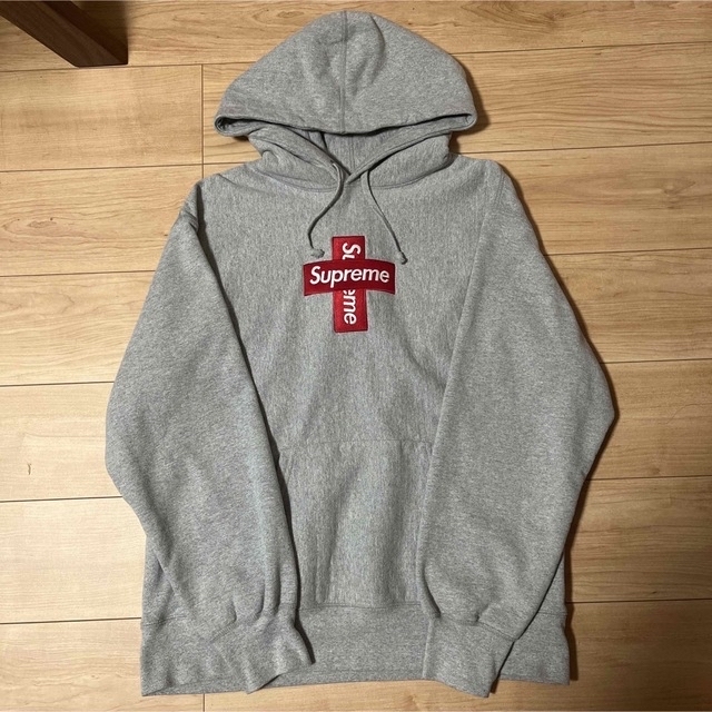 美品 SUPREME シュプリーム 20AW クロス ボックスロゴ パーカー M