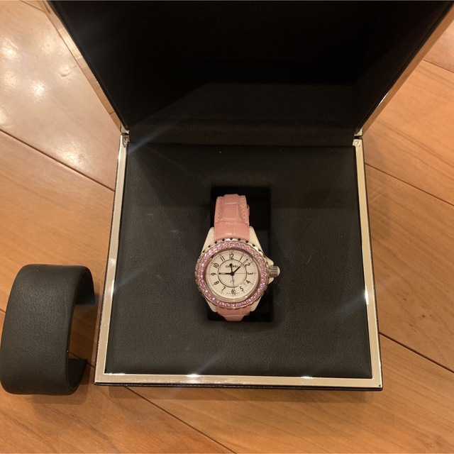 【美品】 CHANEL - CHANEL j12 ピンクサファイア 腕時計
