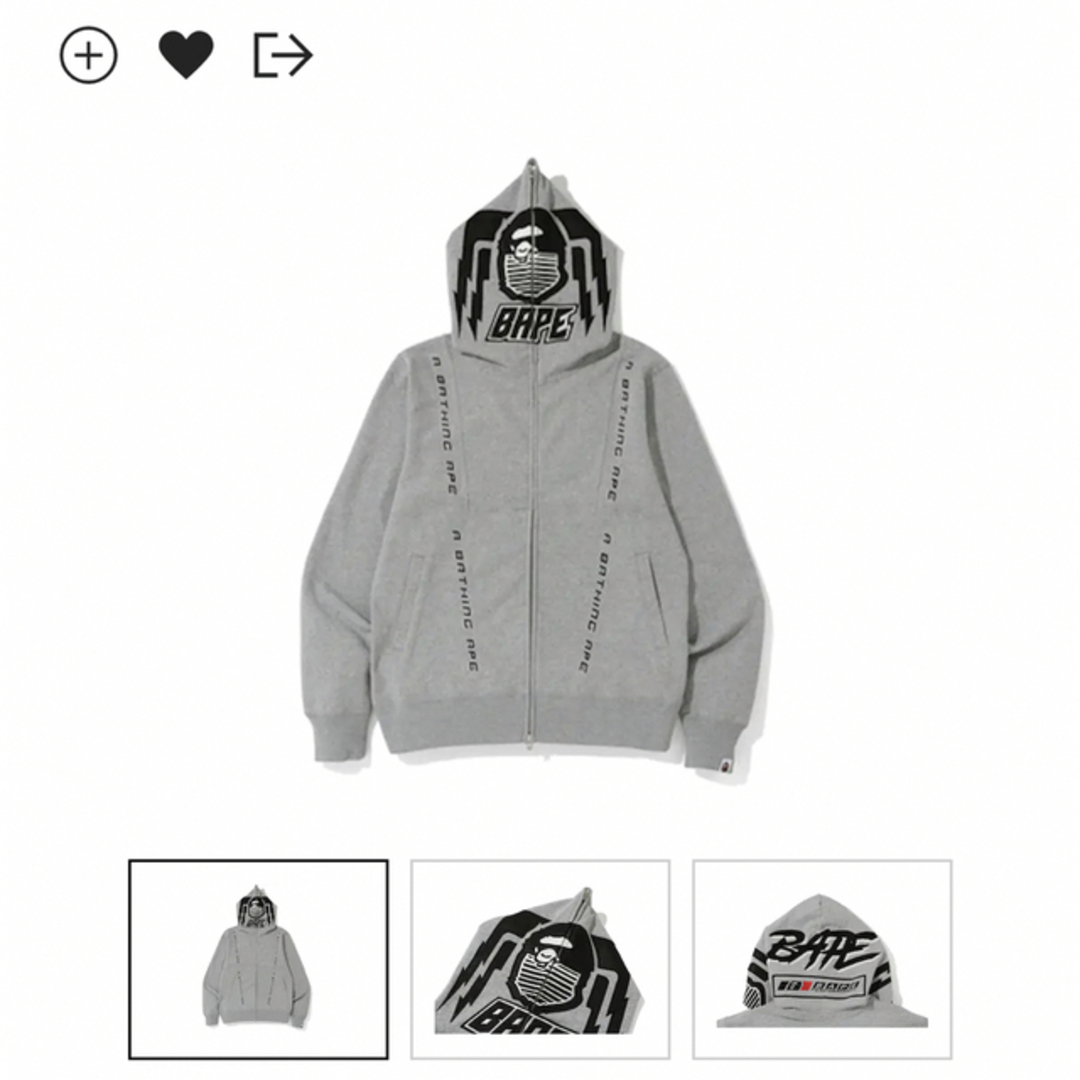 BAPE motor sports full zip Hoodie