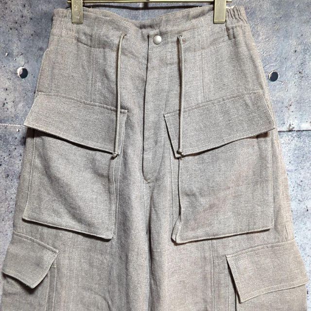 HED MAYNER/リネン カーゴパンツ SS 22 完売商品 試着のみ 【最安値】HED MAYNER 22ss リネンカーゴパンツ