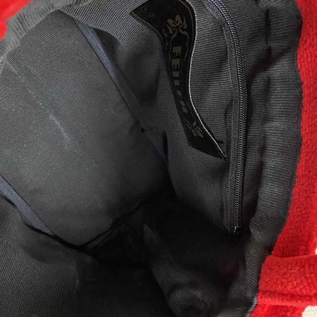 FEILER(フェイラー)のFEILER フェイラー ハンドバッグ 　巾着型可能　レッド　ハイビスカス レディースのバッグ(ハンドバッグ)の商品写真