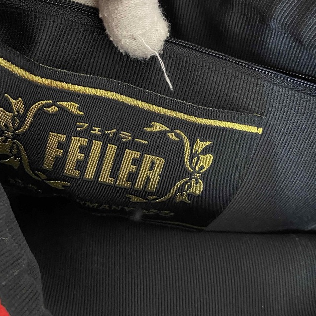 FEILER(フェイラー)のFEILER フェイラー ハンドバッグ 　巾着型可能　レッド　ハイビスカス レディースのバッグ(ハンドバッグ)の商品写真