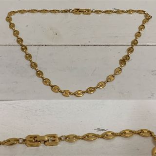 GIVENCHY PARIS VINTAGE 80s デザインチェーンネックレス