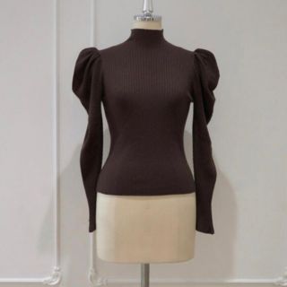 ハーリップトゥ(Her lip to)のher lip to Volume Sleeve Rib Knit Top (ニット/セーター)