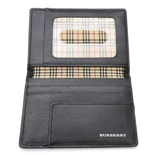 BURBERRY(バーバリー)の《一点物》BURBERRY 定期入れ カードケース ブラック コンパクト レディースのファッション小物(名刺入れ/定期入れ)の商品写真