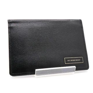 バーバリー(BURBERRY)の《一点物》BURBERRY 定期入れ カードケース ブラック コンパクト(名刺入れ/定期入れ)