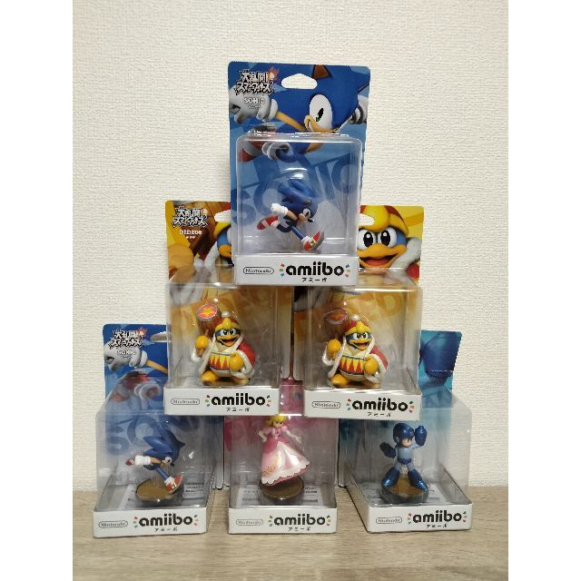 【未開封】amiibo6点セット（大乱闘スマッシュブラザーズ）