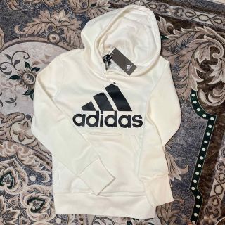 アディダス(adidas)の【adidas】白フーディパーカー(パーカー)