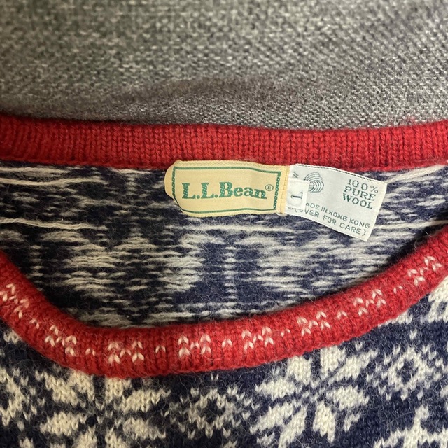 L.L.Bean(エルエルビーン)のLL.bean 100wool knit メンズのトップス(ニット/セーター)の商品写真