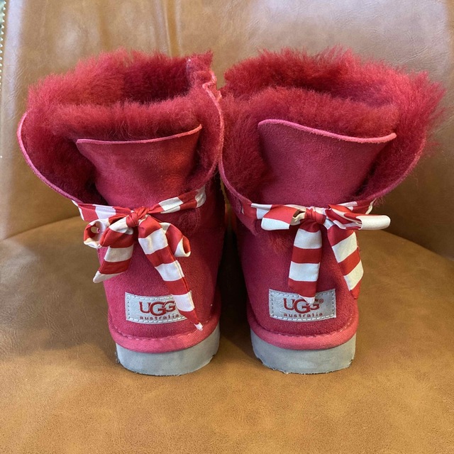 UGG☆ムートンブーツ レッドリボン 22cm