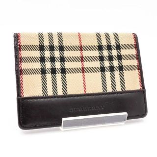 バーバリー(BURBERRY)の《一点物》BURBERRY 定期入れ 名刺 ノバチェック コンパクト(名刺入れ/定期入れ)