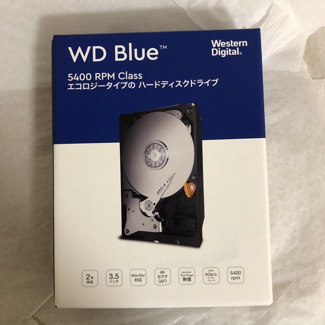 HDD 6TB WD60EZAZ 新品スマホ/家電/カメラ