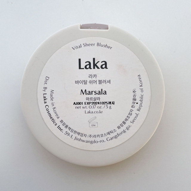 LAKA バイタルシアーブラッシャー　Marsala マルサラ コスメ/美容のベースメイク/化粧品(チーク)の商品写真