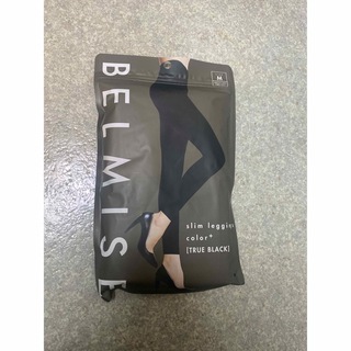 BELMISE ベルミス スリムレギンス カラープラス M トゥルーブラック(レギンス/スパッツ)