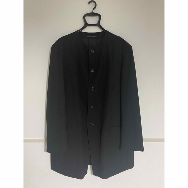 Yohji Yamamoto POUR HOMME(ヨウジヤマモトプールオム)のyohji yamamoto pour homme ノーカラージャケット メンズのジャケット/アウター(テーラードジャケット)の商品写真