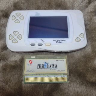 バンダイ(BANDAI)のバンダイ ワンダースワンカラー FFモデル ジャンク品(携帯用ゲーム機本体)