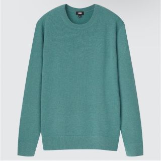 ユニクロ(UNIQLO)のカシミヤクルーネックセーター　UNIQLO Lサイズ(ニット/セーター)