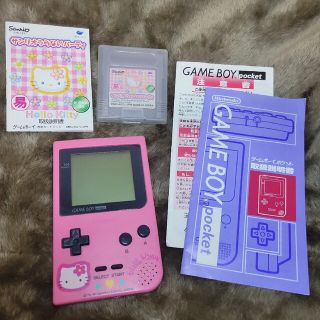 任天堂 ゲームボーイポケット ピンク ハローキティモデル ソフト付き