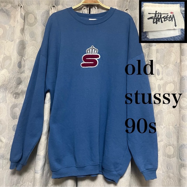 90s old stussy オールド stussyトレーナー クルーネック