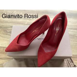 ジャンヴィットロッシ(Gianvito Rossi)のGIANVITO ROSSI  ジャンヴィトロッシ　ポインテッドトゥパンプス(ハイヒール/パンプス)