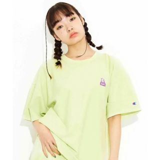 エックスガール(X-girl)の新品　Champion REVERSE WEAVE S/S TEE X-girl(Tシャツ(半袖/袖なし))