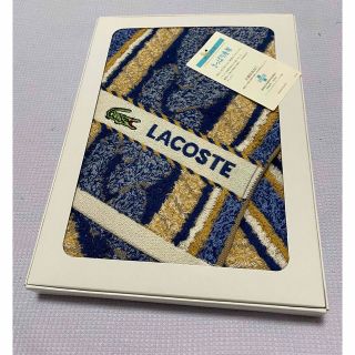 ラコステ(LACOSTE)の内野（株）　LACOSTE ラコステ　フェイスタオル ブルー　ベージュ(タオル/バス用品)