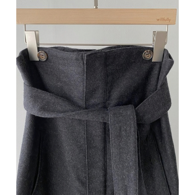 TODAYFUL(トゥデイフル)のwillfully wool hang back loop 3way skirt レディースのスカート(ロングスカート)の商品写真