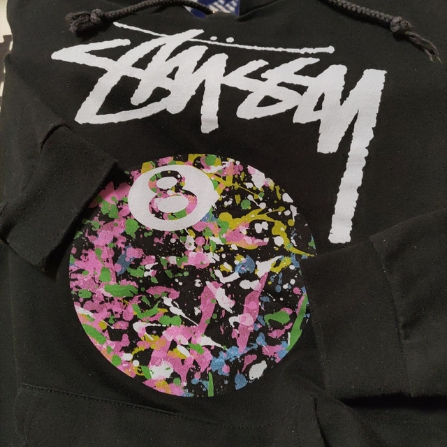 stussy 8ボールベロアパーカー　XLサイズ