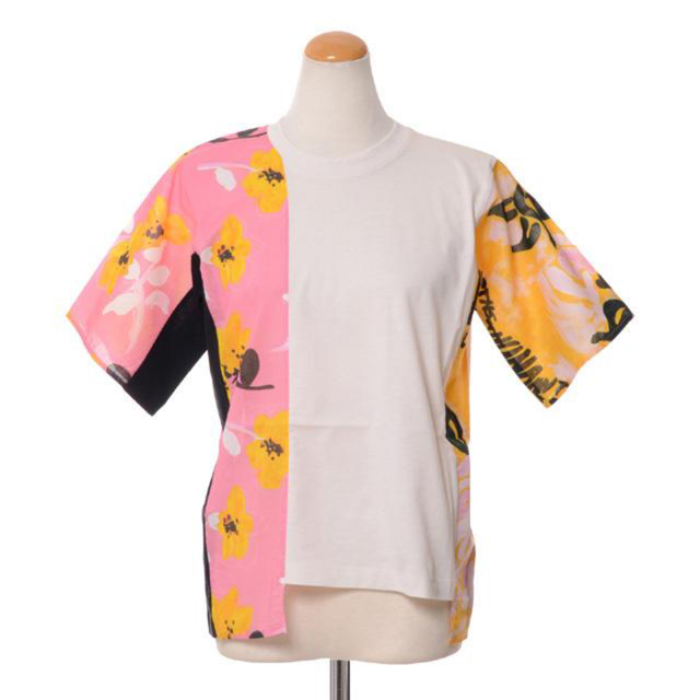 MARNI Tシャツ　オーガニックコットン　花柄　パネルプリント