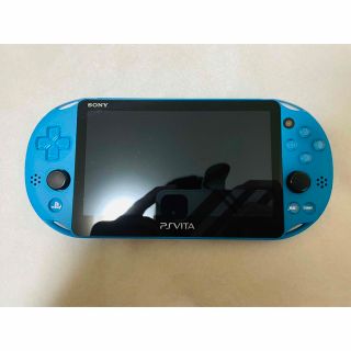 プレイステーションヴィータ(PlayStation Vita)のPSVita PCH-2000 ZA23 本体 アクアブルー 動作確認OK(家庭用ゲーム機本体)