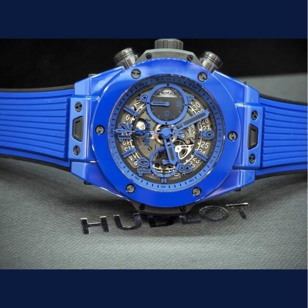 買取り実績 ビッグバンウニコ HUBLOT ウブロ ブルーマジック メンズ