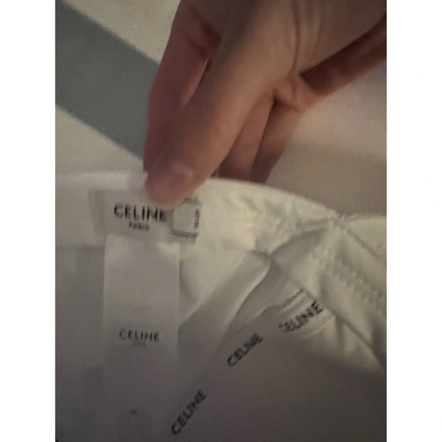 CELINE ベースボールキャップ / コットン ホワイト Sサイズ ※正規品 ...