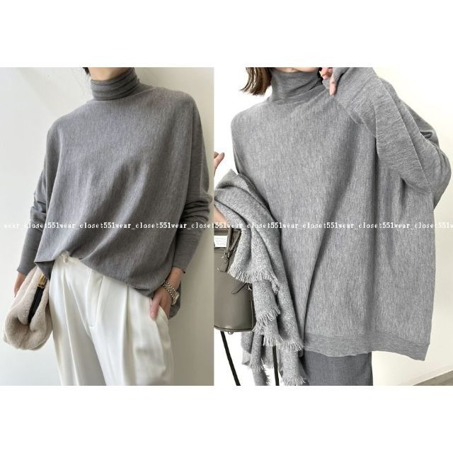 2022今期 L'Appartement☆T/N Volume Knit グレー