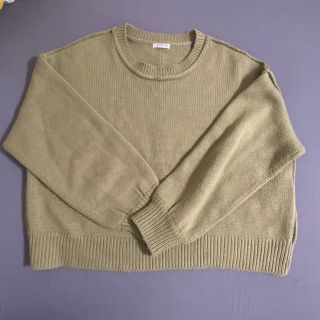 ユニクロ(UNIQLO)のニット セーター グリーン ピスタチオ(ニット/セーター)