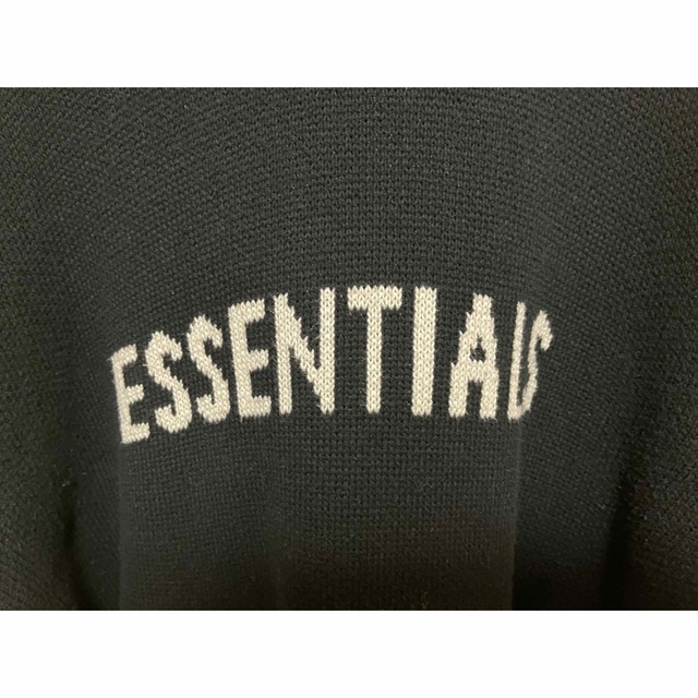 Essential(エッセンシャル)のESSENTIALS Knit Hoodie "Black" size S メンズのトップス(パーカー)の商品写真