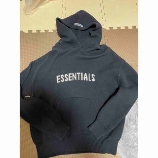 エッセンシャル(Essential)のESSENTIALS Knit Hoodie "Black" size S(パーカー)