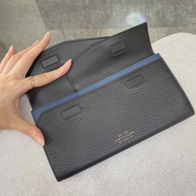 ラスト1【新品】Smythson スマイソン ラドロー フラップタイプ 長財布