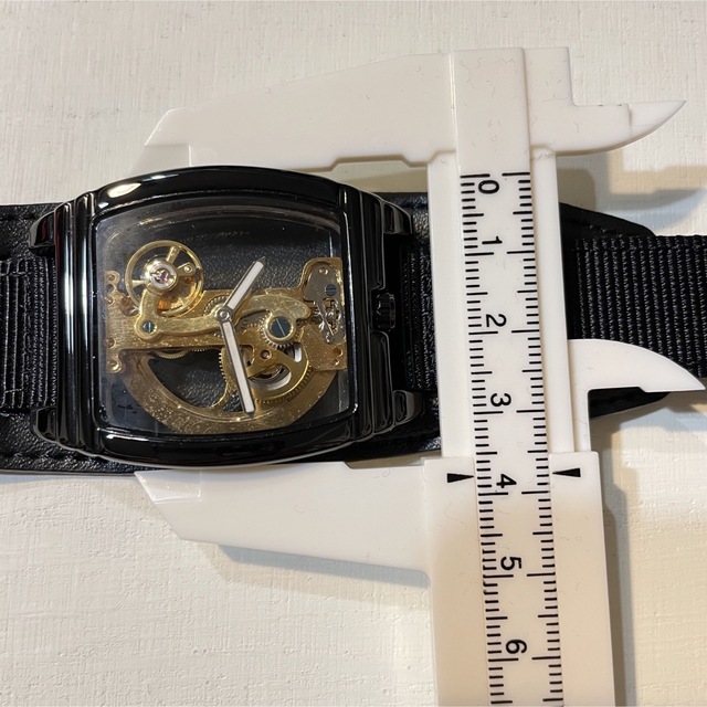 自動巻き　PVDブラック　時計　機械式　オリジナリティ メンズの時計(腕時計(アナログ))の商品写真