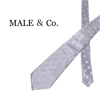 メイルアンドコー(MALE&Co.)の【Ｎｏ.15】未使用MALE ＆ Co.メンズネクタイ ドット柄(ネクタイ)