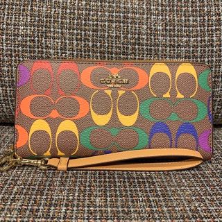 コーチ(COACH)の本体のみ　リピート割り　4537 コーチ　長財布　レインボーカラー(財布)