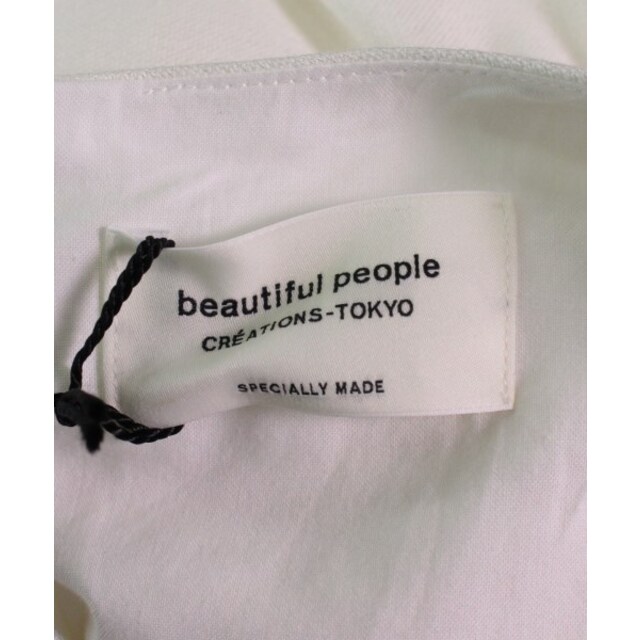 beautiful people(ビューティフルピープル)のbeautiful people ワンピース 38(M位) 白 【古着】【中古】 レディースのワンピース(ひざ丈ワンピース)の商品写真