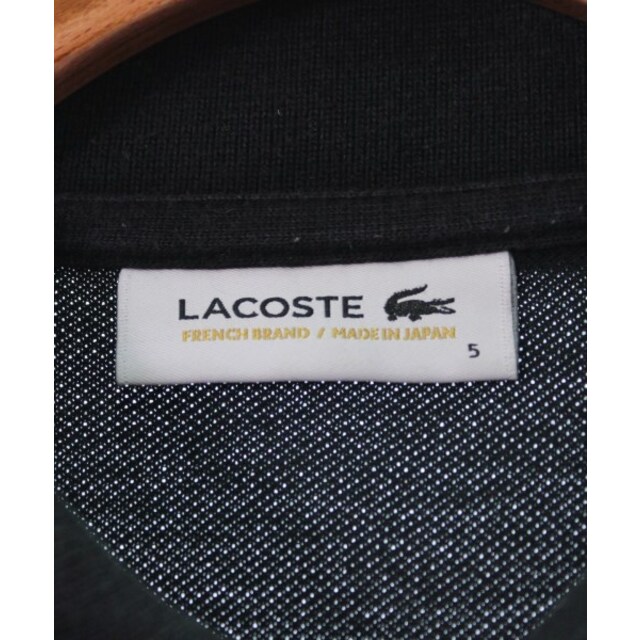 LACOSTE(ラコステ)のLACOSTE ラコステ ポロシャツ 5(XL位) 黒 【古着】【中古】 メンズのトップス(ポロシャツ)の商品写真