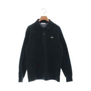 ラコステ(LACOSTE)のLACOSTE ラコステ ポロシャツ 5(XL位) 黒 【古着】【中古】(ポロシャツ)