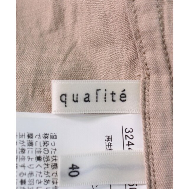 qualite(カリテ)のqualite カリテ パンツ（その他） 40(M位) ベージュ 【古着】【中古】 レディースのパンツ(その他)の商品写真