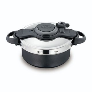 ティファール(T-fal)の【未開封】T-fal クリプソ ミニット デュオ 圧力鍋5.2㍑ カラー名:ブラ(調理道具/製菓道具)