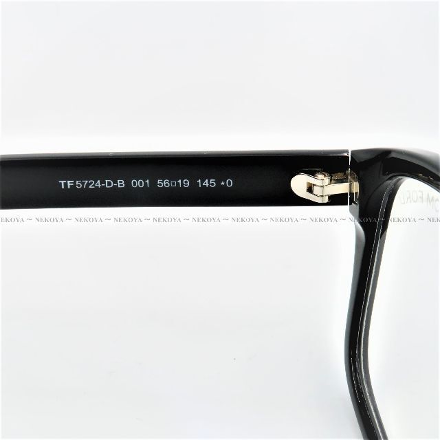 プラスチックレンズタイプTOM FORD TF5724-D-B 001 メガネ ブルーライトカット 黒