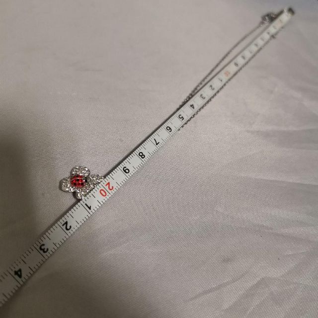 438新品 スワロフスキー ネックレス ピアス セット てんとう虫
