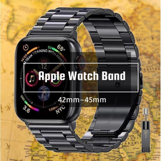 1着でも送料無料 新品 apple watch バンド 42,44,45mm ワインレッド