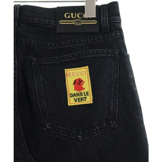 GUCCI グッチ デニムパンツ 28(S位) 黒(デニム) 【古着】【中古】