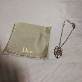 クリスチャンディオール(Christian Dior)の442未使用　クリスチャンディオール　ブレスレット　長さ調整可能　ハート(ブレスレット/バングル)